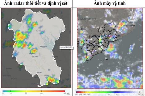 Cảnh báo mưa dông, tố, lốc, sét, mưa đá và mưa lớn cục bộ tại Tây Ninh