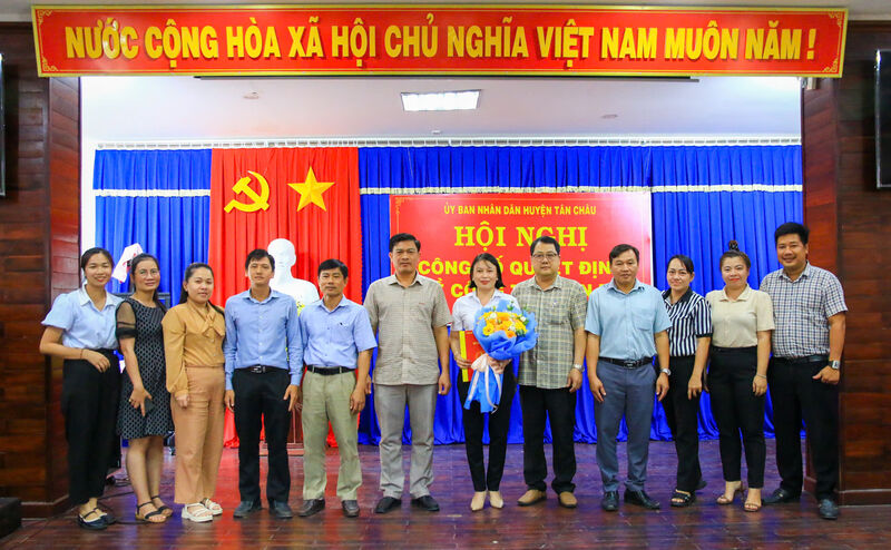 Tân Châu: Bổ nhiệm Phó Giám đốc Trung tâm Văn hóa, Thể thao và truyền thanh huyện