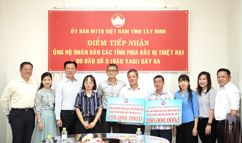 Tây Ninh: Hơn 19 tỷ đồng ủng hộ các tỉnh phía Bắc khắc phục hậu quả bão số 3