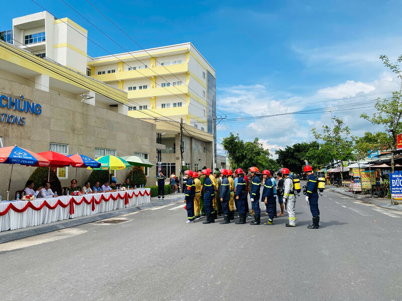 Gò Dầu: Thực tập chữa cháy và cứu nạn, cứu hộ tại khu dân cư