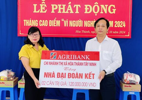 Hoà Thành: Phát động tháng cao điểm “Vì người nghèo”