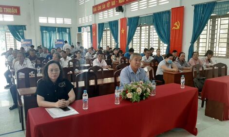 Ngày 21.10, tại Trung tâm Văn hoá, Thể thao và Học tập cộng đồng xã Long Thuận, Phòng Lao động – Thương binh và Xã hội huyện Bến Cầu tổ chức khai mạc sàn giao dịch việc làm năm 2024.