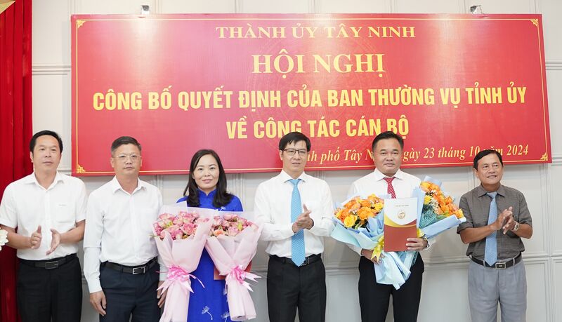 Ông Nguyễn Thanh Cường giữ chức vụ Phó Bí thư Thường trực Thành uỷ Tây Ninh