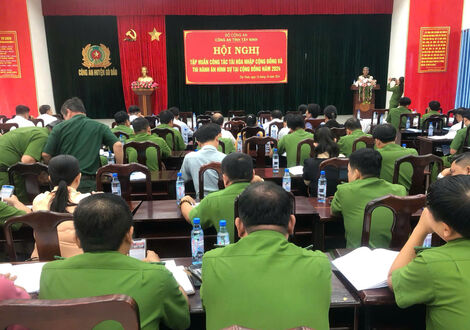 Công an Tây Ninh: Tập huấn công tác tái hoà nhập cộng đồng và thi hành án hình sự tại cộng đồng năm 2024