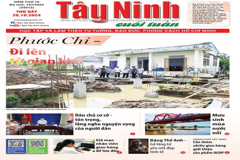 Điểm báo in Tây Ninh ngày 26.10.2024