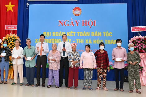 Xã Trường Tây: Tổ chức Ngày hội Đại đoàn kết toàn dân tộc ở khu dân cư năm 2024