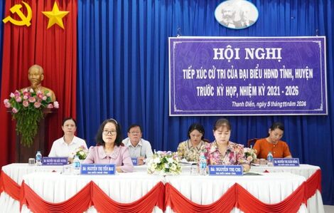 Đại biểu HĐND tỉnh, huyện tiếp xúc cử tri 2 xã Thanh Điền và An Bình