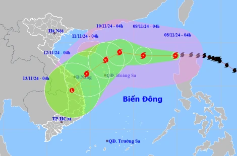 Bão Yinxing giật cấp 17 đi vào Biển Đông, trở thành cơn bão số 7