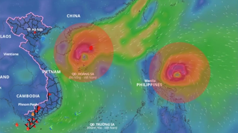 Bão Toraji trút cơn thịnh nộ vào Philippines trước khi tiến thẳng vào biển Đông