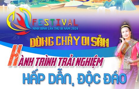 Festival Ninh Bình 2024 - Dòng chảy di sản: Hành trình trải nghiệm hấp dẫn, độc đáo