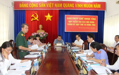 Ban Pháp chế HĐND tỉnh: Thẩm tra báo cáo công tác năm 2024 của các cơ quan Tư pháp trình kỳ họp thứ 16 HĐND tỉnh