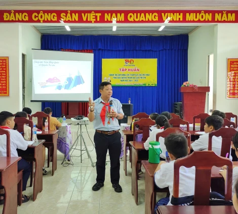 Châu Thành: Tập huấn cho trẻ em nòng cốt tham gia các mô hình thúc đẩy quyền tham gia của trẻ em