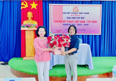 Đại hội Chi hội Mỹ thuật Việt Nam tỉnh Tây Ninh nhiệm kỳ 2024-2029 thành công tốt đẹp