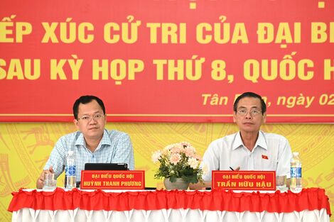 Đoàn đại biểu Quốc hội tỉnh Tây Ninh: Tiếp xúc cử tri tại xã Tân Phong