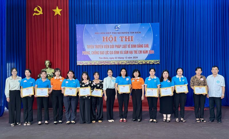 Tân Biên: Sôi nổi hội thi tuyên truyền pháp luật về bình đẳng giới và phòng, chống bạo lực gia đình