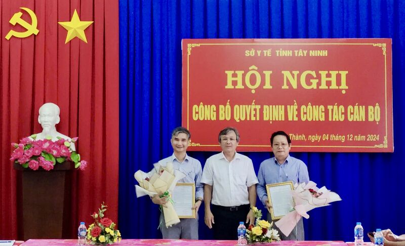 Sở Y tế Tây Ninh công bố quyết định về công tác cán bộ tại Trung tâm Y tế huyện Châu Thành