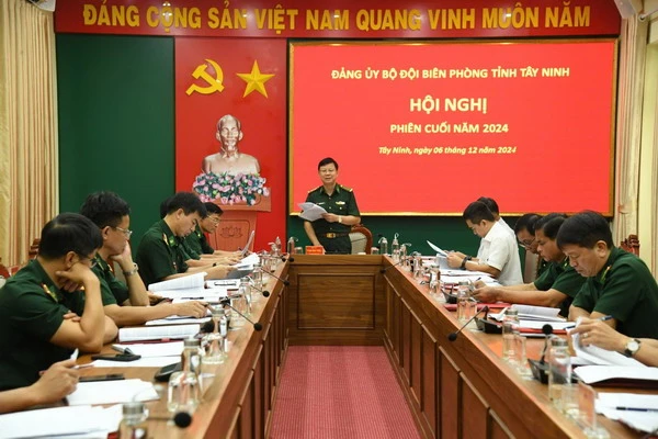 Đảng uỷ Bộ đội Biên phòng tỉnh Tây Ninh: Hội nghị phiên cuối năm 2024