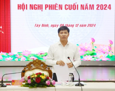 Đảng uỷ Quân sự tỉnh: Hội nghị phiên cuối năm 2024