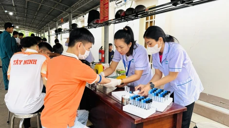 Thành phố Tây Ninh: Hơn 400 công dân đủ điều kiện nhập ngũ được xét nghiệm HIV, ma tuý