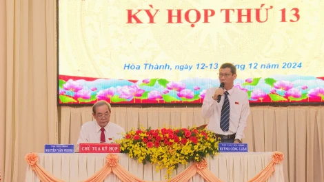 HĐND thị xã Hoà Thành: Khai mạc kỳ họp thường lệ cuối năm 2024