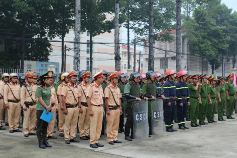 Trảng Bàng ra quân thực hiện cao điểm trấn áp tội phạm bảo đảm an ninh, trật tự tết Nguyên đán Ất Tỵ 2025