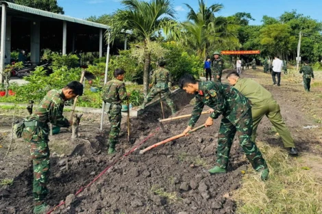 Ra quân phối hợp làm công tác dân vận đợt 2 năm 2024