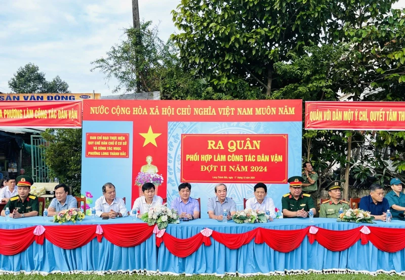 Hoà Thành ra quân làm công tác dân vận đợt 2 năm 2024