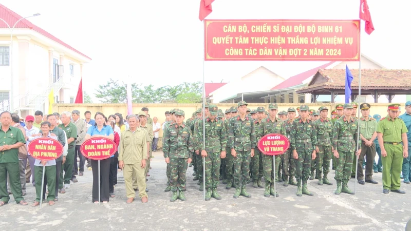 Bến Cầu ra quân phối hợp làm công tác dân vận đợt 2 năm 2024