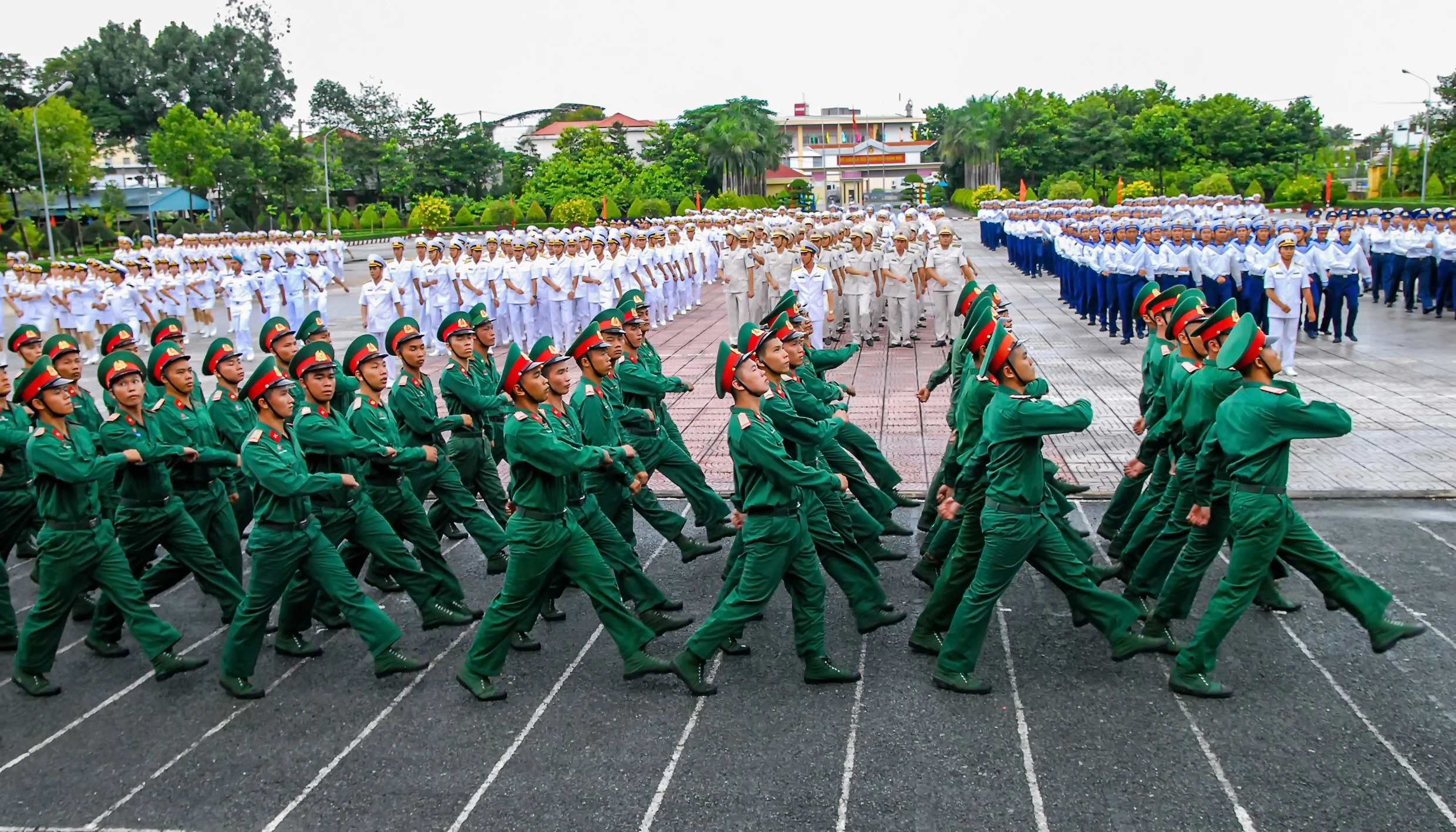 Ngày khai giảng Trường cao đẳng Hải quân. Ảnh: Ðỗ Thành Nhân