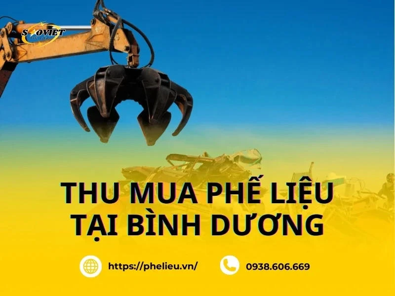 Phế Liệu Sao Việt cam kết thu mua phế liệu tại Bình Dương giá cao, dịch vụ minh bạch