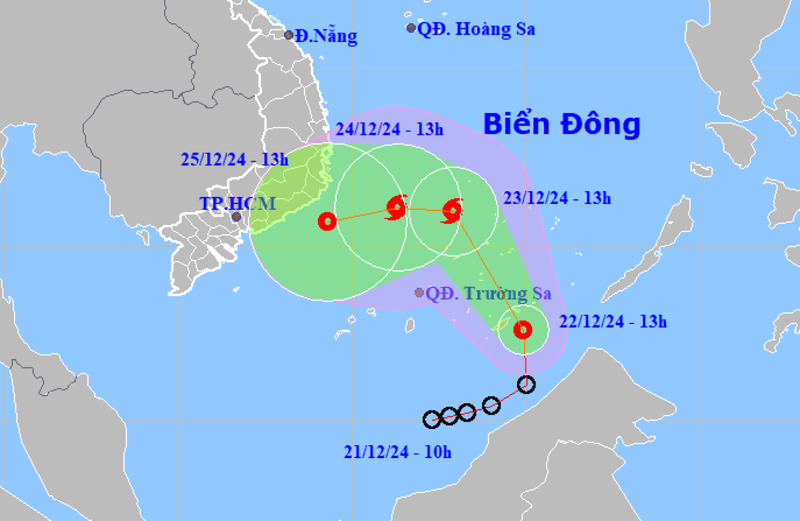 Áp thấp nhiệt đới bất ngờ tăng tốc, có thể mạnh lên thành bão