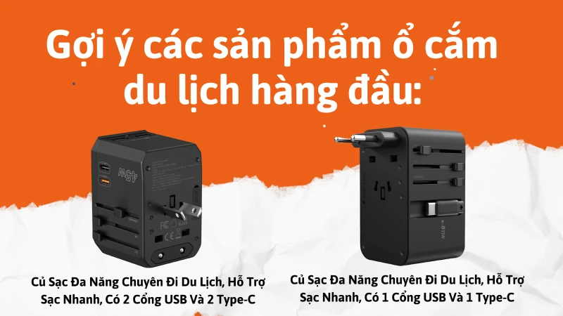 Top 3 ổ cắm du lịch đa năng tốt nhất–gọn nhẹ, an toàn