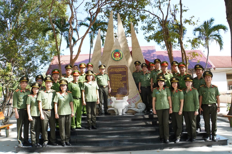 Khánh thành công trình cải tạo khu vực truyền thống Công an thành phố Đà Nẵng tại Khu di tích lịch sử Ban An ninh Trung ương Cục miền Nam