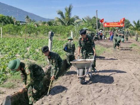 Trung đoàn 4, Sư đoàn 5 hoàn thành tốt nhiệm vụ phối hợp làm công tác dân vận đợt 2 năm 2024