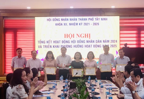 Thành phố Tây Ninh tổng kết hoạt động Hội đồng Nhân dân năm 2024