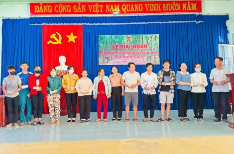 Tân Biên: Giải ngân 500 triệu đồng thực hiện dự án “Chăm sóc cây cao su”