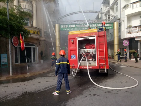 Thị xã Trảng Bàng: Thực tập phương án chữa cháy và cứu nạn, cứu hộ doanh nghiệp