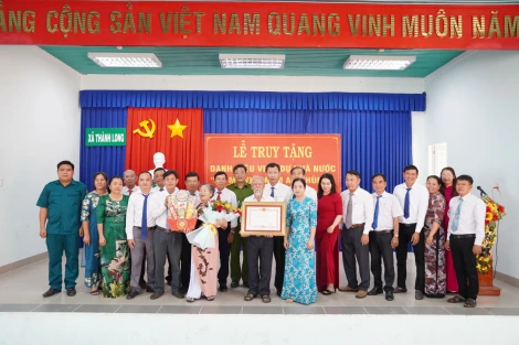 Châu Thành: Truy tặng danh hiệu vinh dự Nhà nước Bà mẹ Việt Nam anh hùng