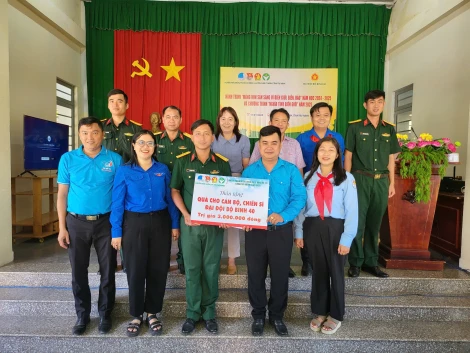 Huyện Châu Thành: Hành trình “Măng non sẵn sàng vì biên giới, biển đảo” năm học 2024-2025