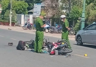 Bến Cầu: Tai nạn giao thông giữa hai xe máy làm một người tử vong tại chỗ