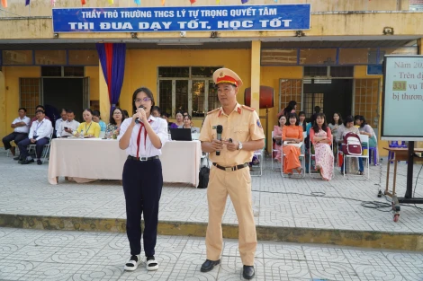 Tăng cường tuyên truyền pháp luật an toàn giao thông cho học sinh