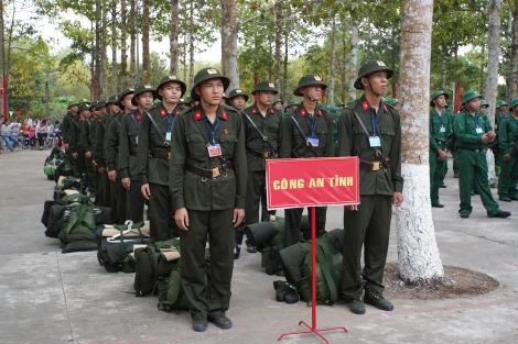 Công an Tây Ninh: Tiếp nhận 362 công dân nhập ngũ thực hiện nghĩa vụ tham gia Công an Nhân dân