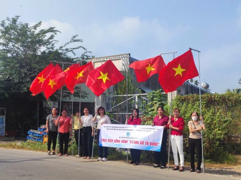 Ra mắt công trình "Đường cờ Tổ quốc" chào mừng Đại hội Đảng bộ các cấp, nhiệm kỳ 2025-2030