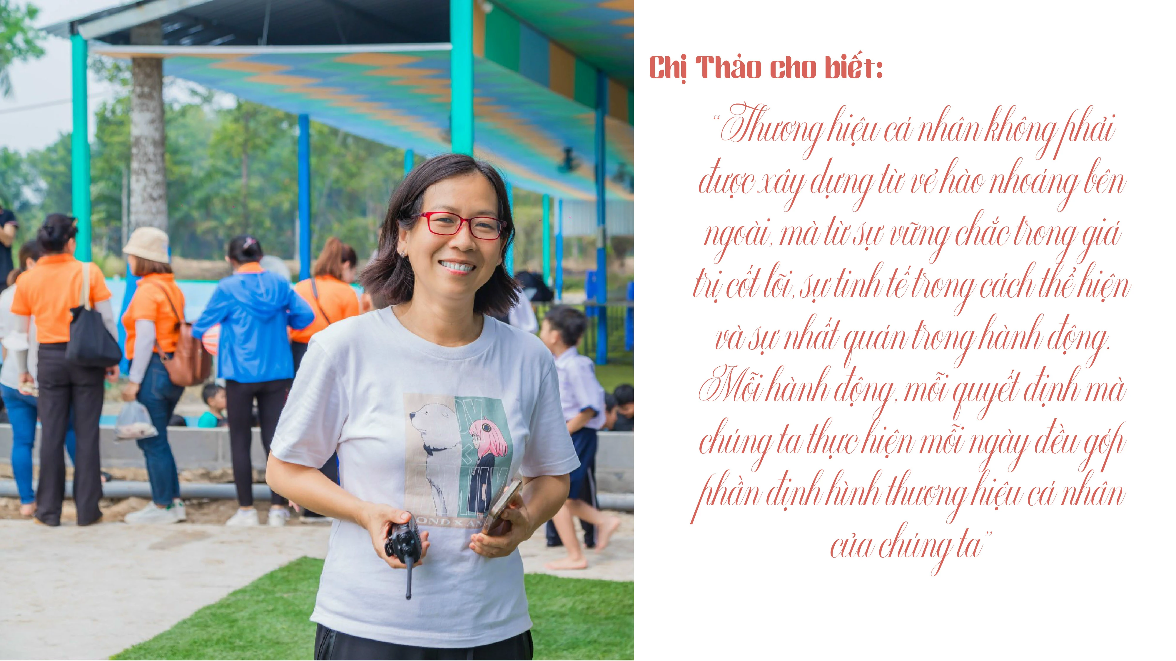 Chị Bành Thu Thảo muốn lan toả thương hiệu cá nhân của một người phụ nữ mang vẻ đẹp bản lĩnh, trí tuệ