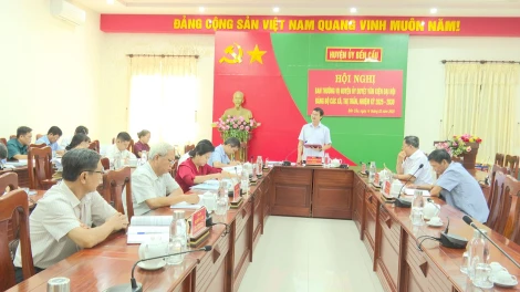 Bến Cầu: Duyệt văn kiện Đại hội Đảng bộ hai xã Long Giang và Long Chữ, nhiệm kỳ 2025-2030