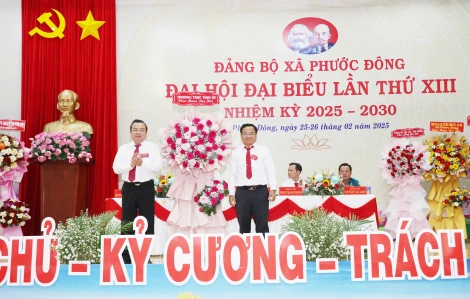 Khai mạc Đại hội đại biểu Đảng bộ xã Phước Đông, nhiệm kỳ 2025–2030