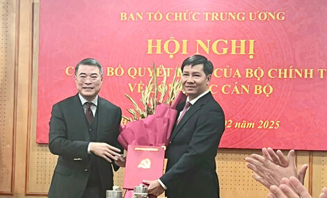 Đồng chí Nguyễn Thành Tâm giữ chức Phó Trưởng Ban Tổ chức Trung ương