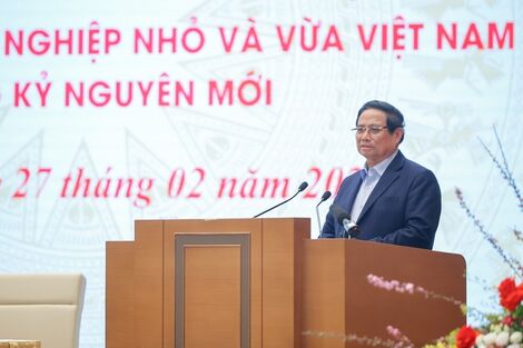 Thủ tướng Phạm Minh Chính chủ trì Hội nghị Thường trực Chính phủ với doanh nghiệp nhỏ và vừa