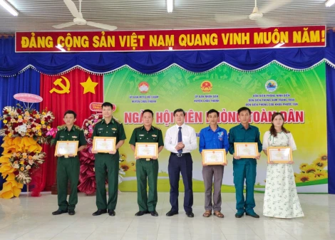 Châu Thành: Tích cực thực hiện phong trào toàn dân tham gia bảo vệ chủ quyền lãnh thổ, an ninh biên giới