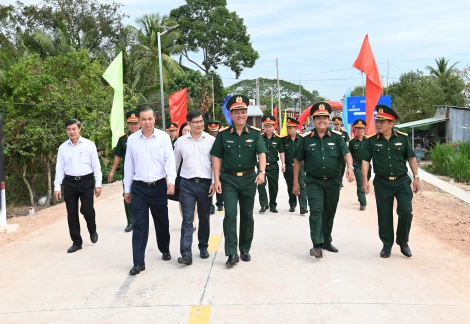 Cơ bản hoàn thành đường tuần tra biên giới ở Tây Ninh